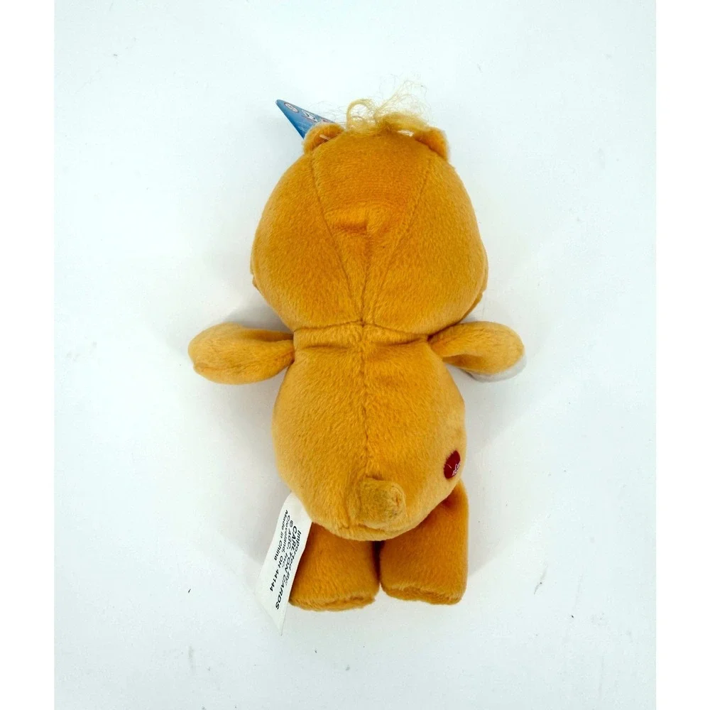 Care Bears 2002 Birthday Bear 20th Anniversary Plush Orange Cupcake Carlton Card